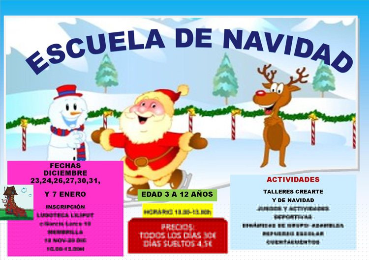 Escuela de Navidad en Ludoteca Liliput