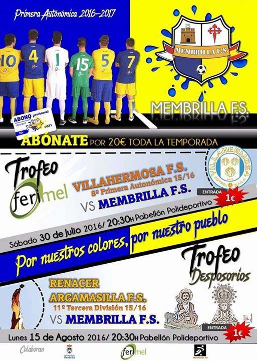 Arranca el proyecto del Membrilla F.S. contra Villahermosa F.S. en el Trofeo Ferimel