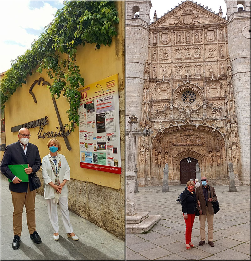 En la fachada de la Casa de Zorrilla./ Inicio de la Ruta del Hereje