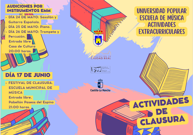 Universidad Popular y Escuela de Música preparan sus actividades de clausura del curso