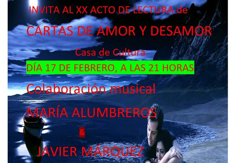 maestría salir Dormitorio La lectura de Cartas de Amor y Desamor del Grupo Literario Airén cumple 20  años